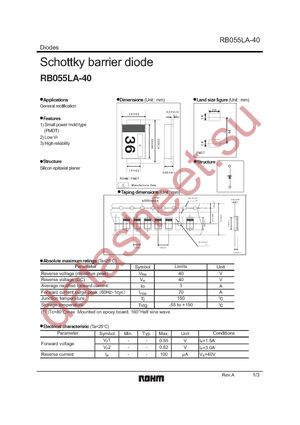 RB055LA-40TR datasheet  